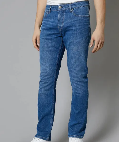 DML Alaska Straight Fit Jeans Mid Wash - Bennevis Clothing