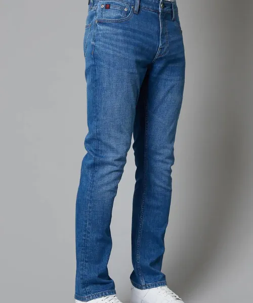 DML Alaska Straight Fit Jeans Mid Wash - Bennevis Clothing