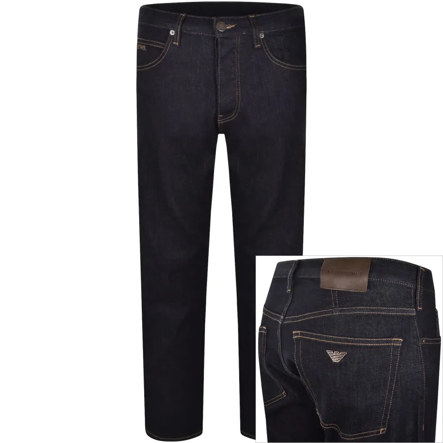 Emporio Armani J21 Regular Jeans Dark Wash Navy