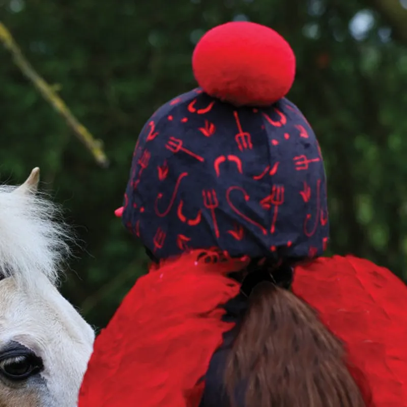 Equetech Devlish Hat Silk - Black/Red