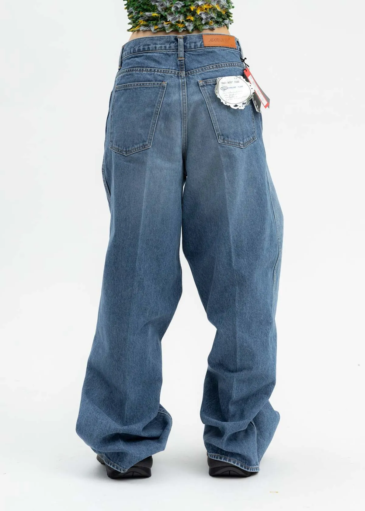 FADED INDIGO "MASUBOYS" BAGGY JEANS - blue