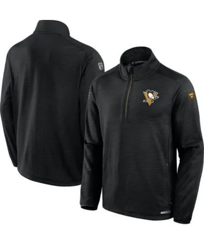 Fanatics Men's NHL Fanatics Pittsburgh Penguins Authentic Pro Rink Quarter-Zip Jacket