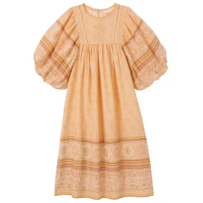 Faune Child Meadow Dress Tuscan Peach Orange