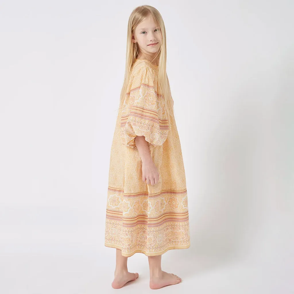 Faune Child Meadow Dress Tuscan Peach Orange