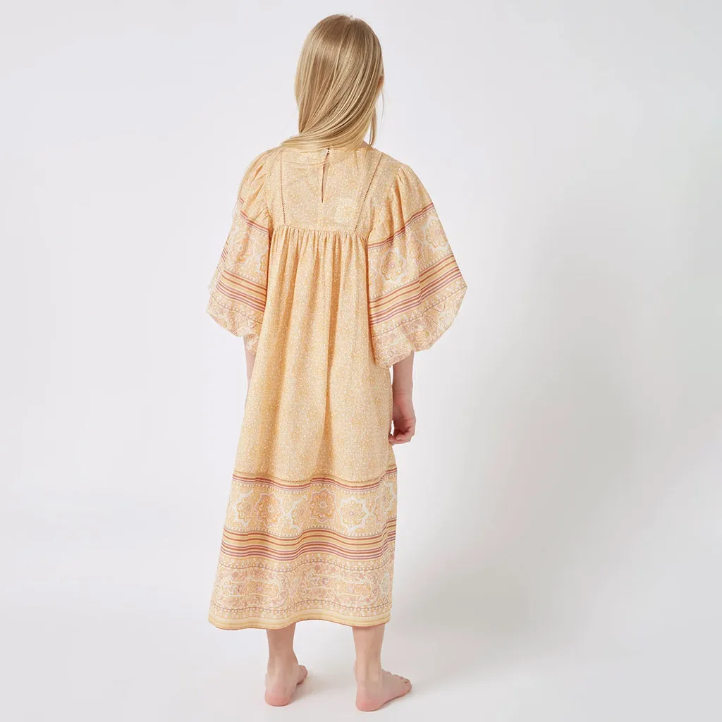 Faune Child Meadow Dress Tuscan Peach Orange