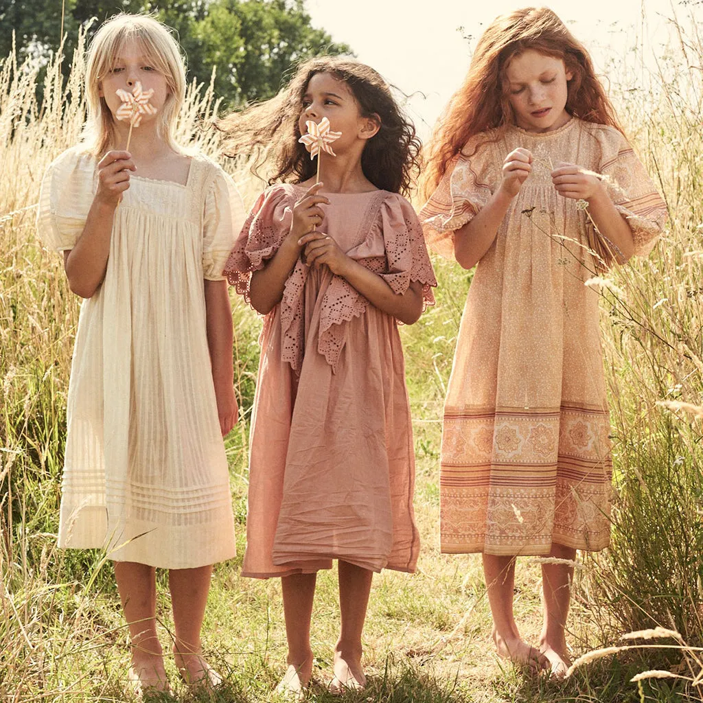 Faune Child Meadow Dress Tuscan Peach Orange