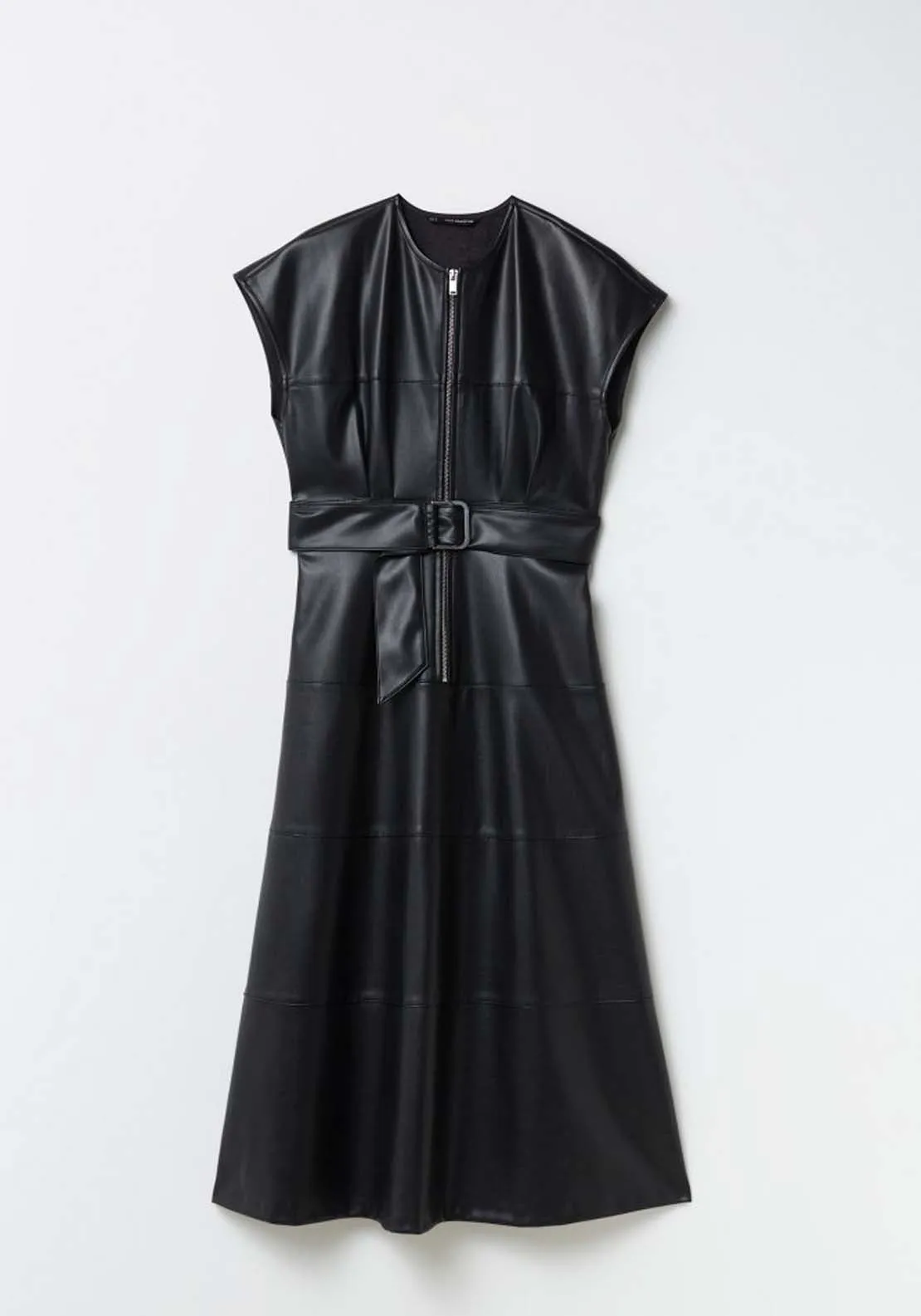 Faux Leather Dress