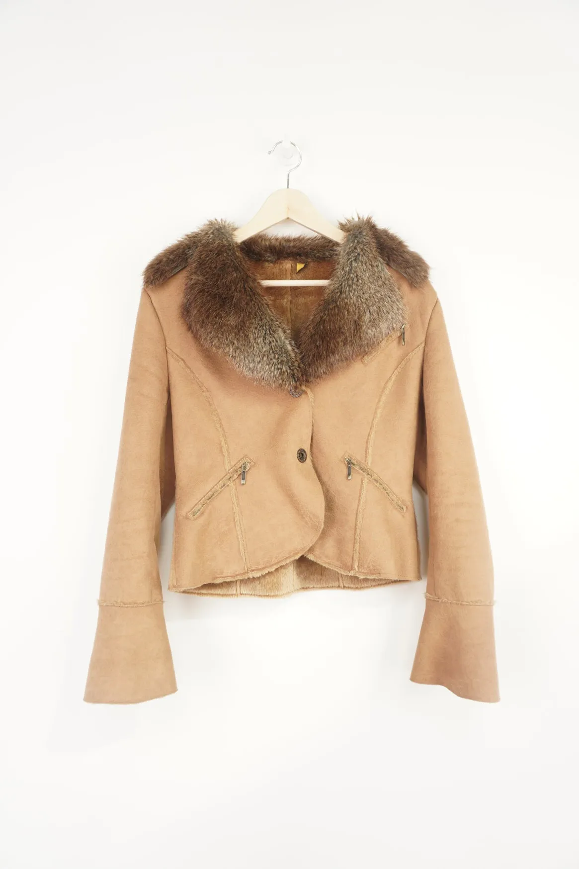 Faux Sheepskin Jacket