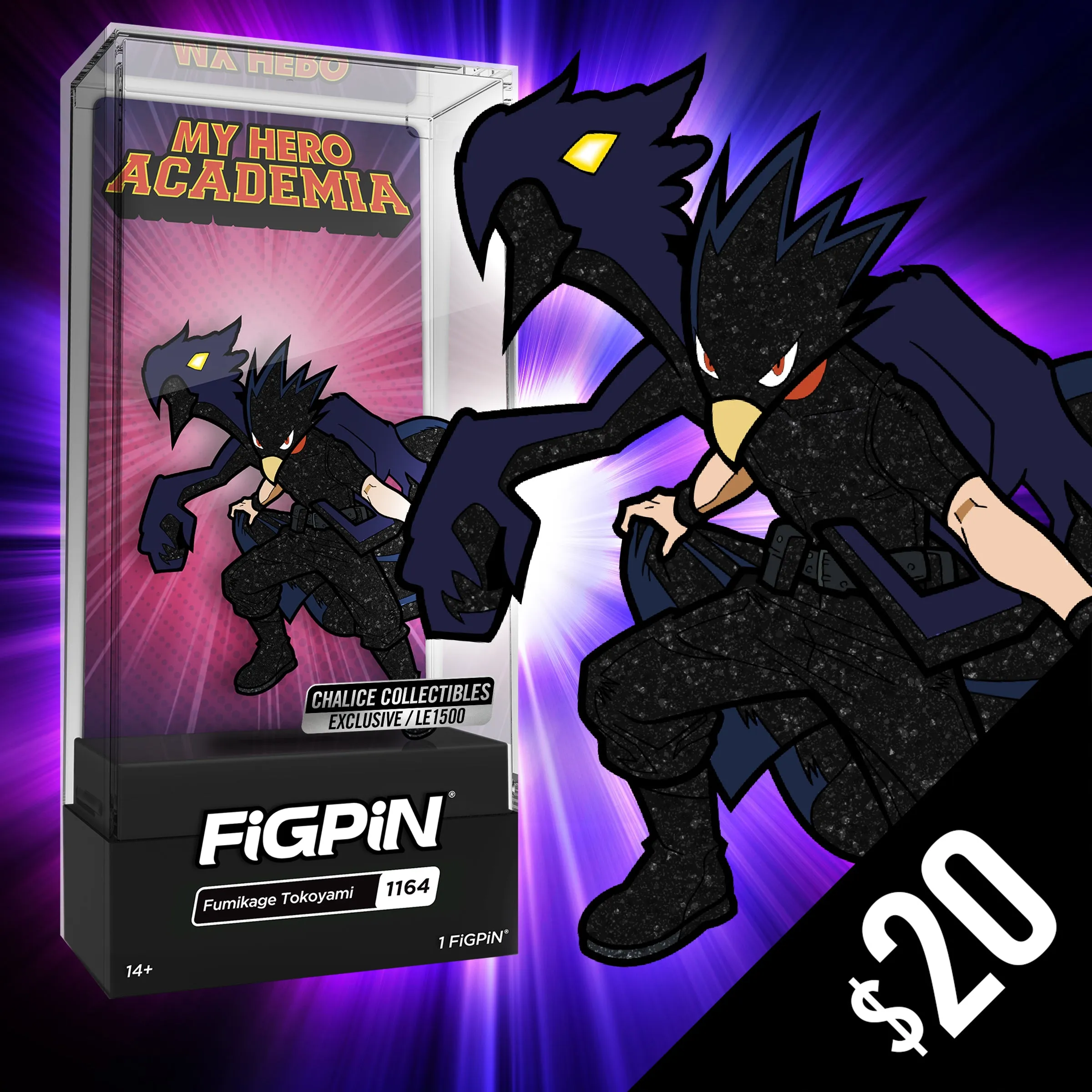 FiGPiN - Chalice Collectibles Exclusive: MHA: Fumikage Tokoyami (LE 1500) #1164