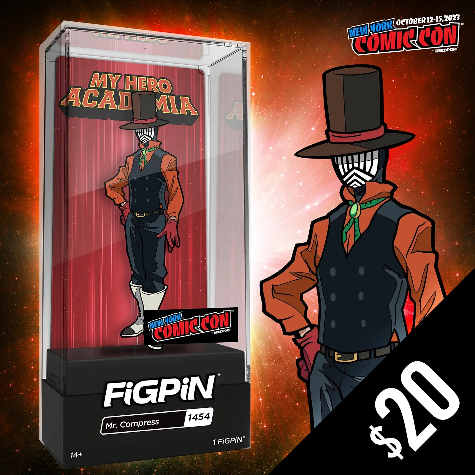 FiGPiN - Chalice Collectibles Exclusive (NYCC 2023): My Hero Academia: Mr. Compress #1454 (LE 1000)