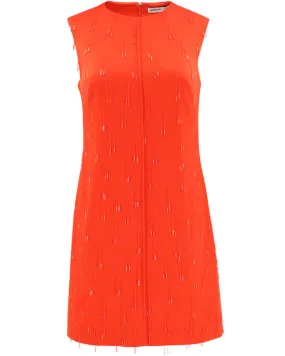 Flame Embellished Fallon Sleeveless Mini Dress