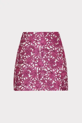 Floral Jacquard Skirt