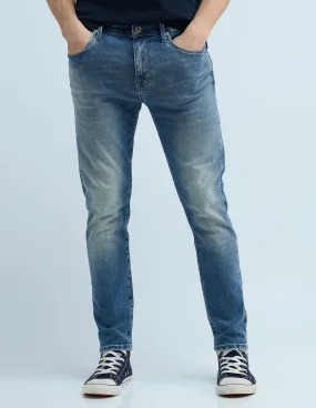 Flying Machine Slash Slim Tapered Washed Jeans