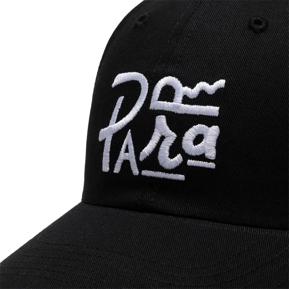 FONTED 6 PANEL HAT Black