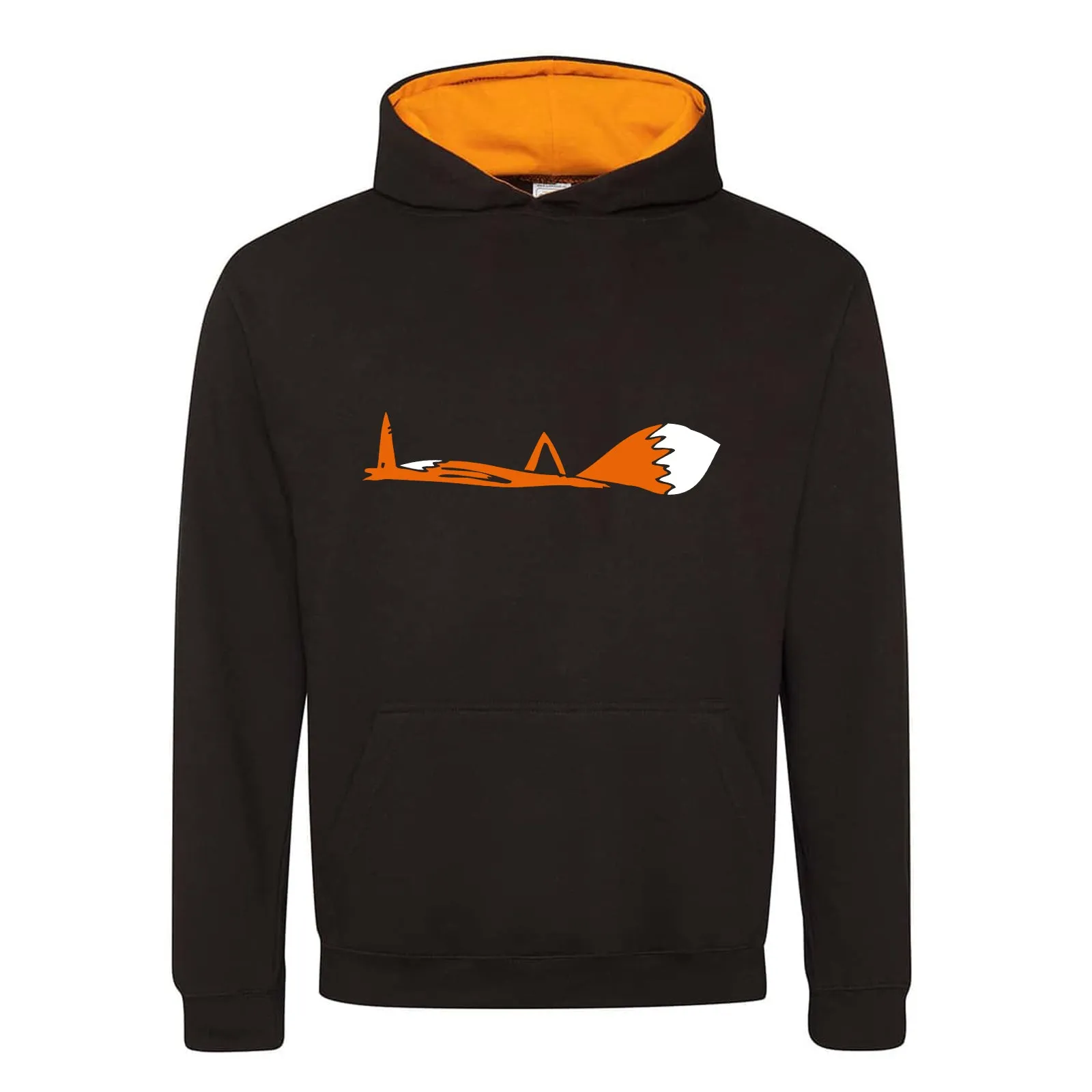 Fox down kids hoodie