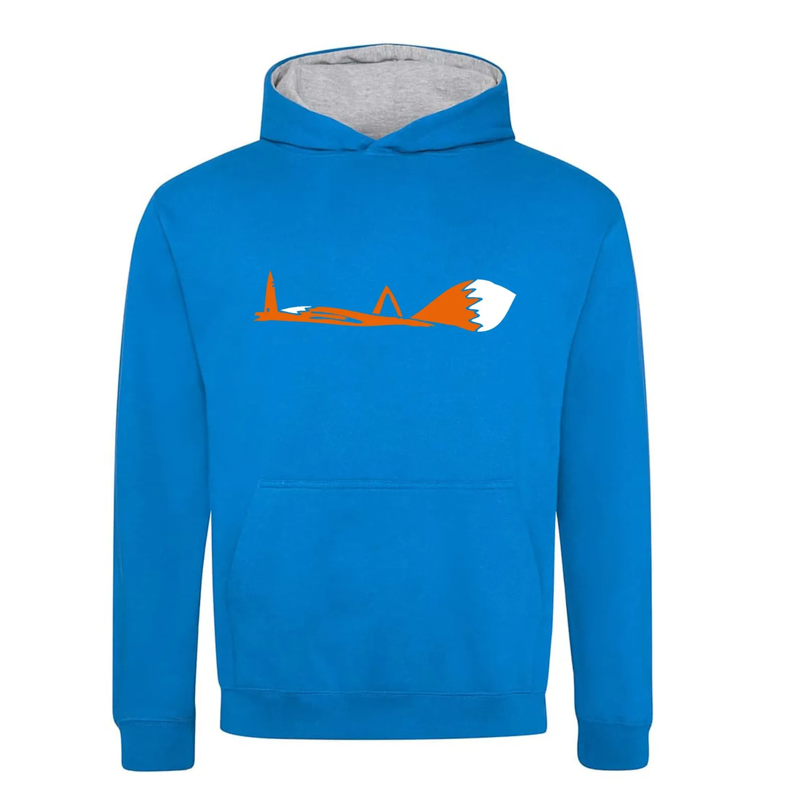 Fox down kids hoodie