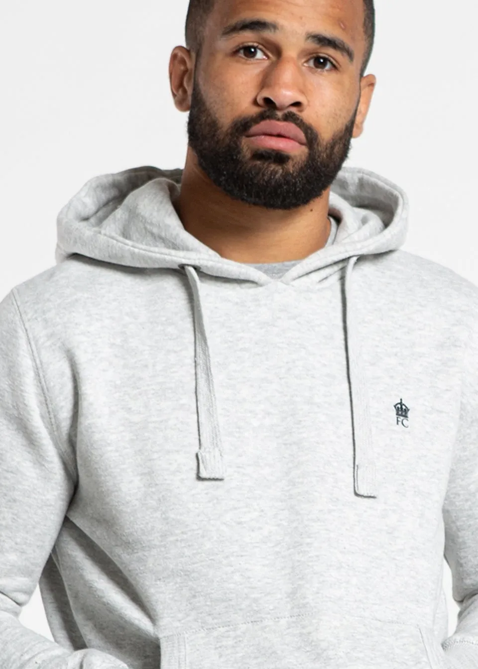 French Connection Grey Cotton Blend Hoody