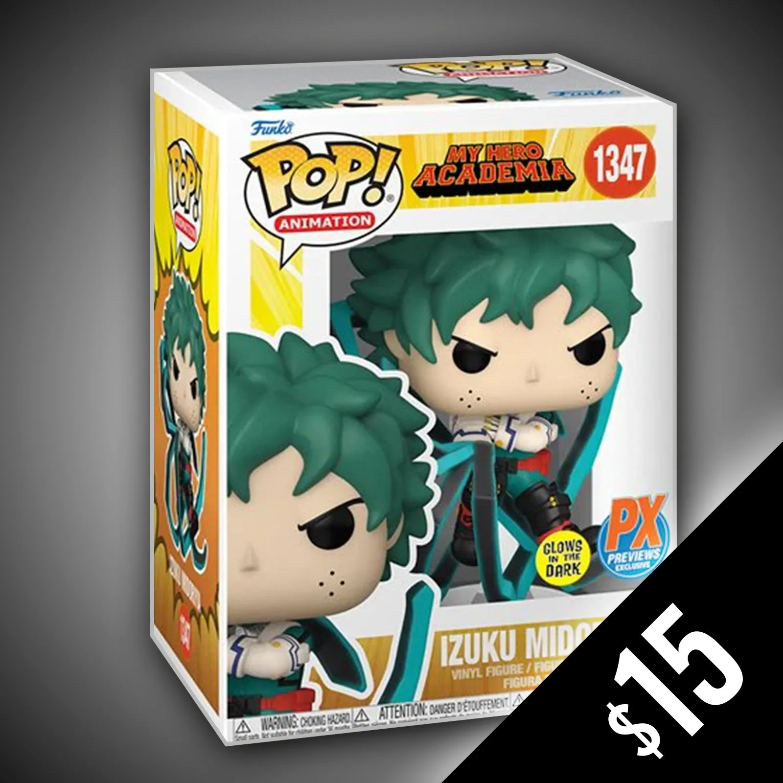 Funko Pop! My Hero Academia: Izuku Midoriya #1347 (PX GITD)