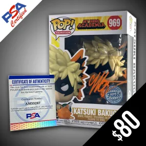 Funko Pop! - My Hero Academia: Katsuki Bakugo #969 SIGNED by Clifford Chapin (PSA Certified)