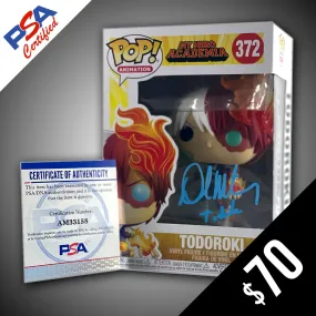 Funko Pop! - My Hero Academia: Todoroki #372 SIGNED by David Matranga (PSA Certified)