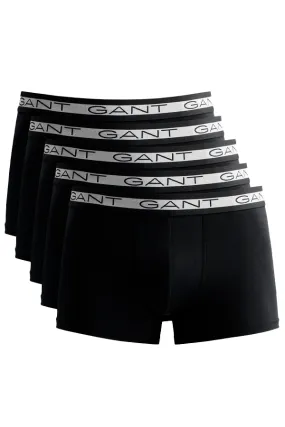 GANT 5-Pack Trunks Cotton Stretch Black