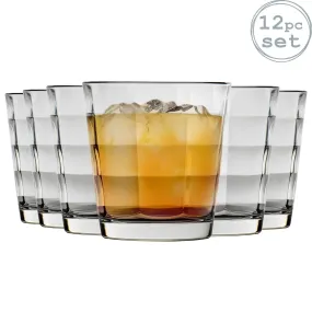 Glassware | Cube Whisky Glasses - 240ml - Pack of 12 | Bormioli Rocco