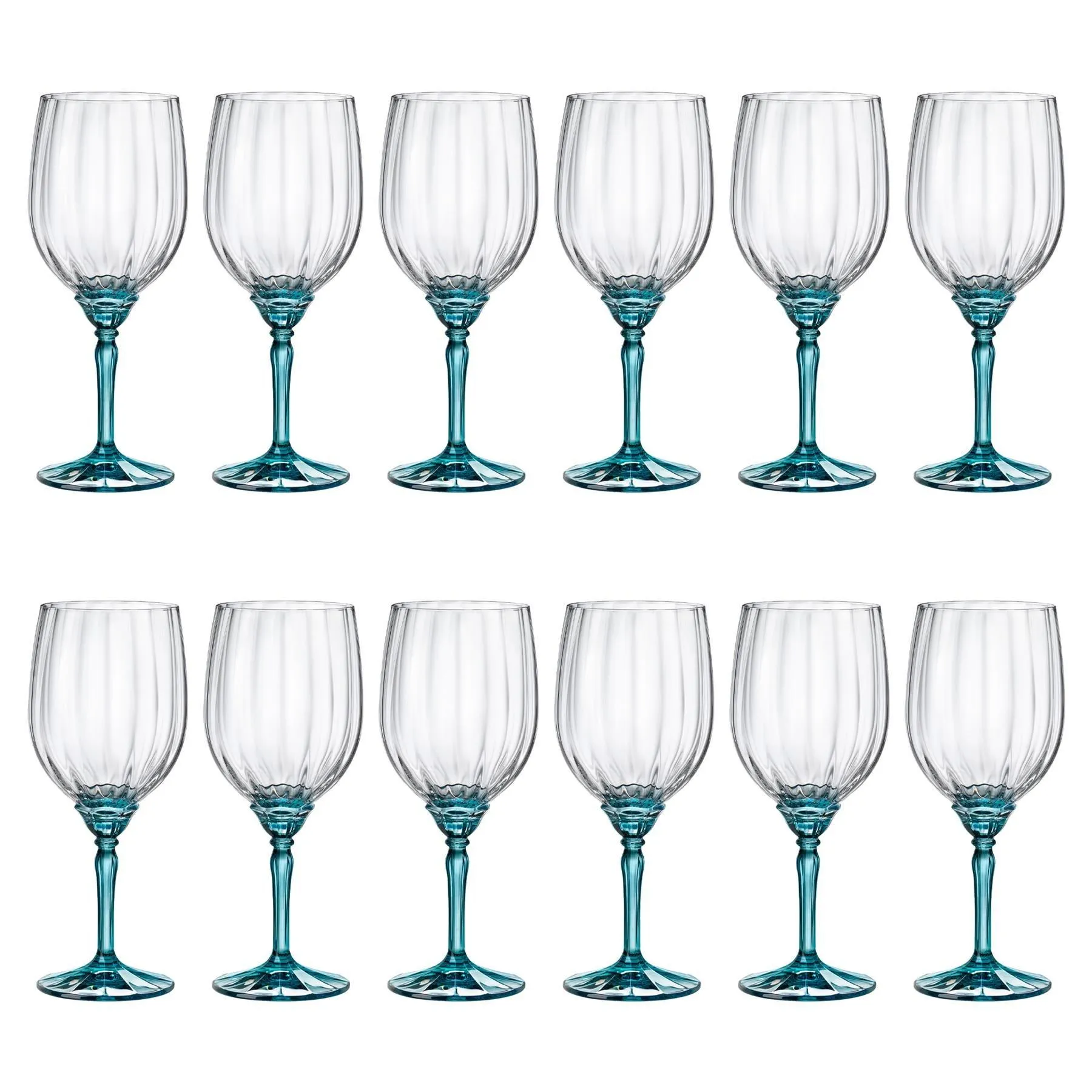 Glassware | Florian Red Wine Glasses - 535ml - Blue - Pack of 12 | Bormioli Rocco