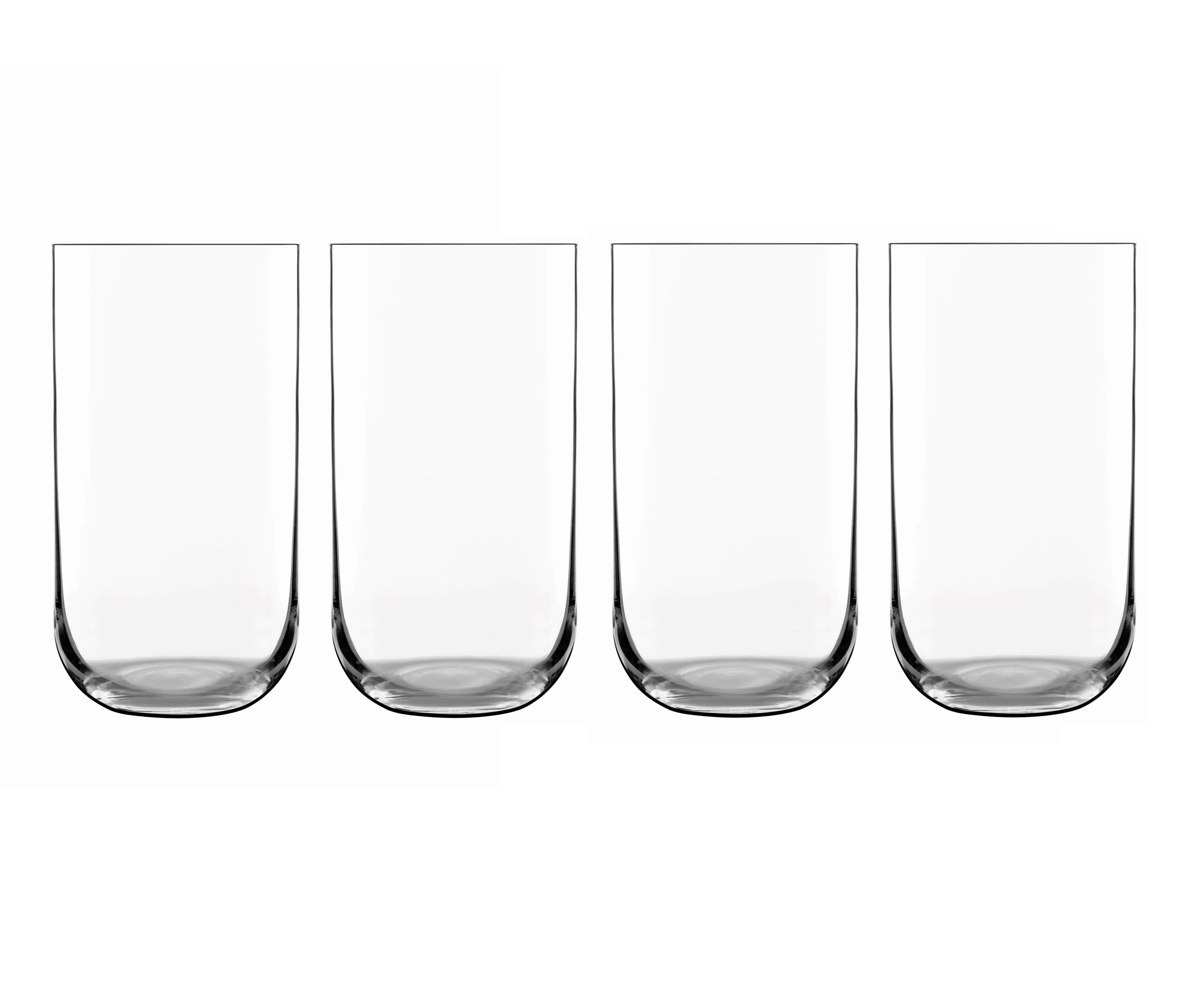 Glassware | Sublime' Crystal Glass Beverage Glasses Set 590ml - Pack of 4 | Luigi Bormioli