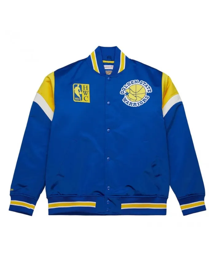 Golden State Warriors Heavyweight Satin Jacket - William Jacket