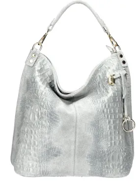 Gray luisa calfskin bag