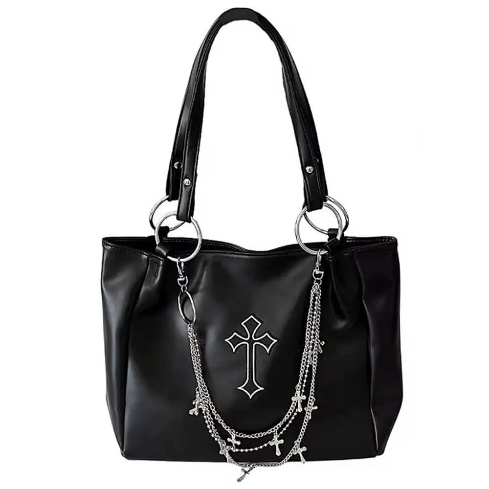 Grunge Aesthetic Cross Tote Bag