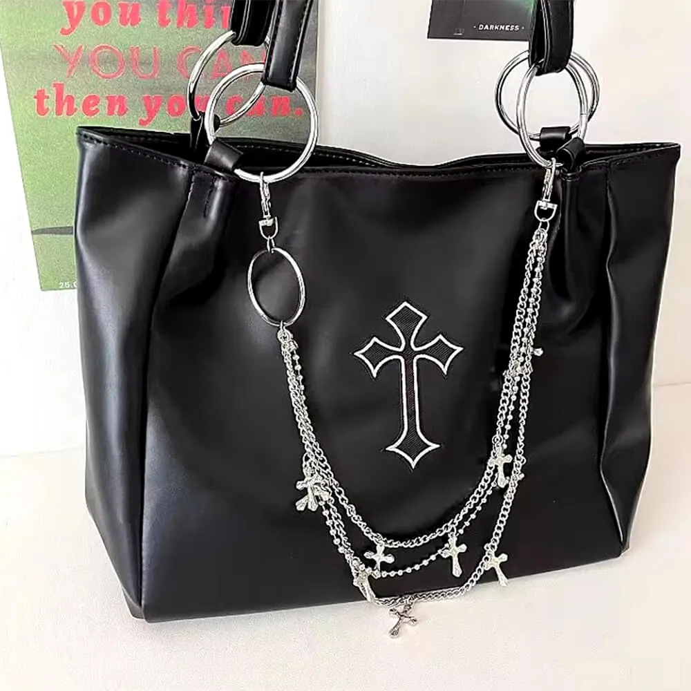 Grunge Aesthetic Cross Tote Bag