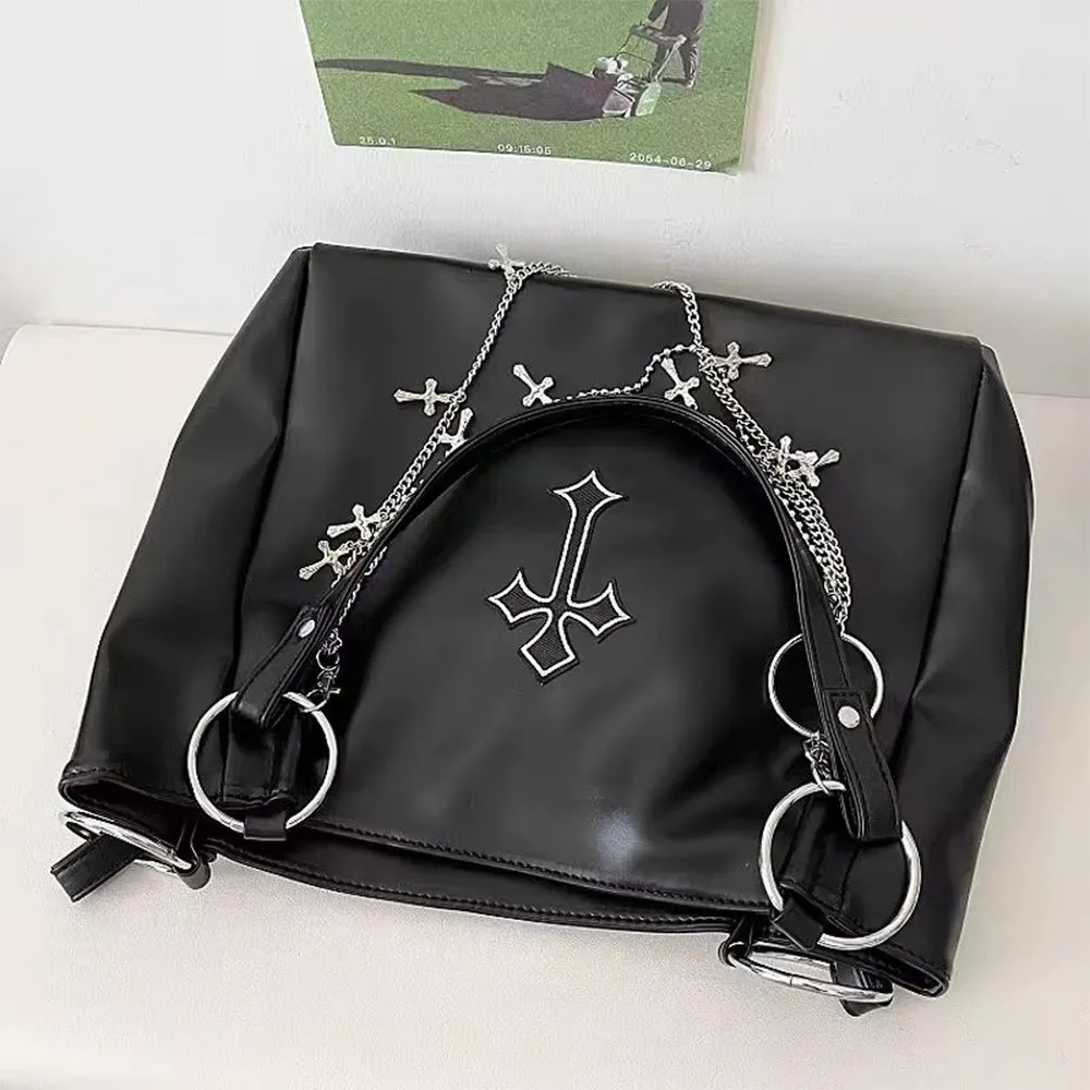 Grunge Aesthetic Cross Tote Bag