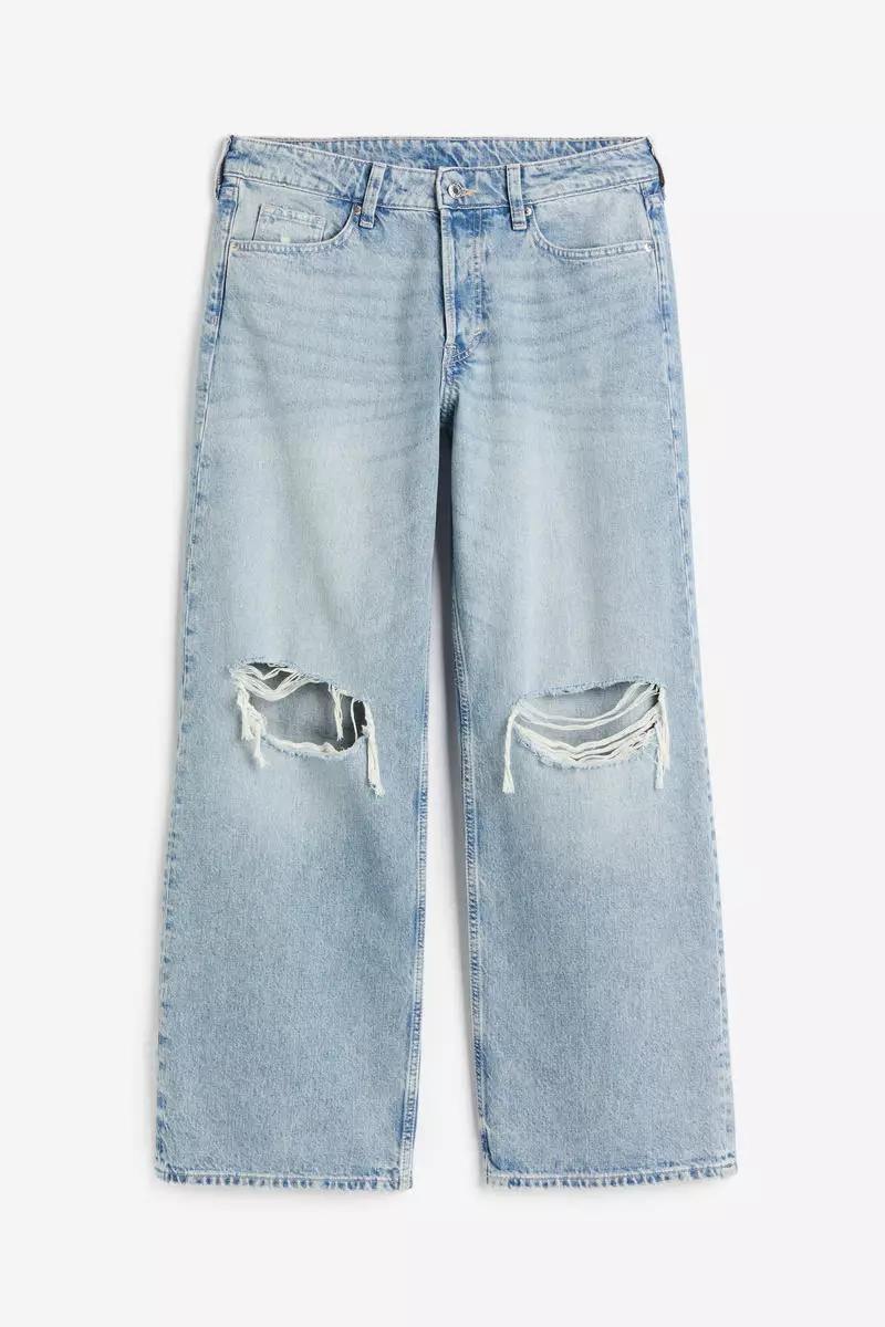 H&M Curvy Fit Baggy Low Jeans