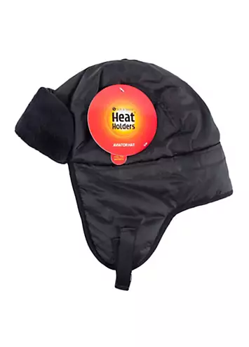 Heat Holders Aviator Hat - Black | Kaleidoscope