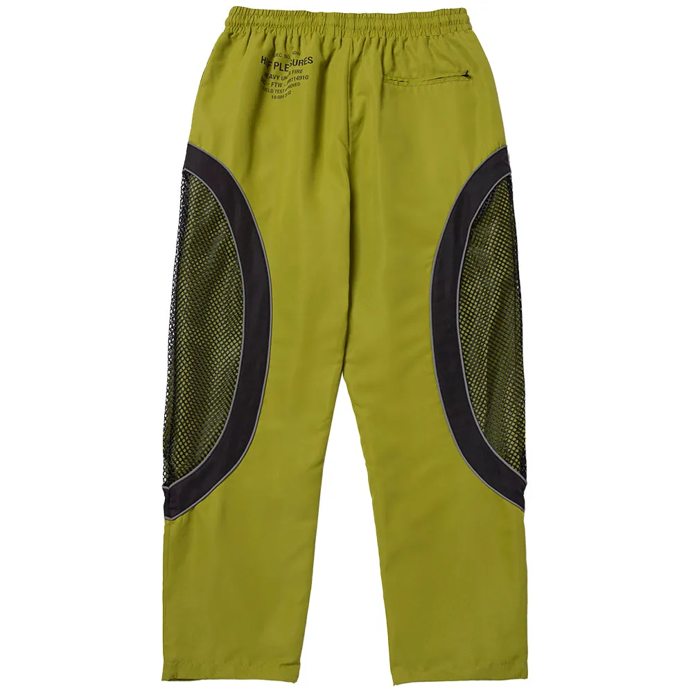 HUF X PLEASURE DARTON TRACK PANT // GREEN