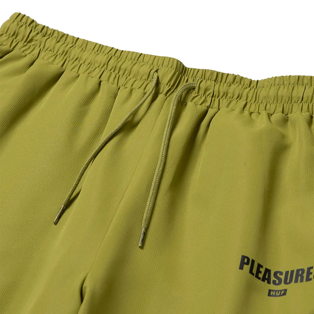 HUF X PLEASURE DARTON TRACK PANT // GREEN