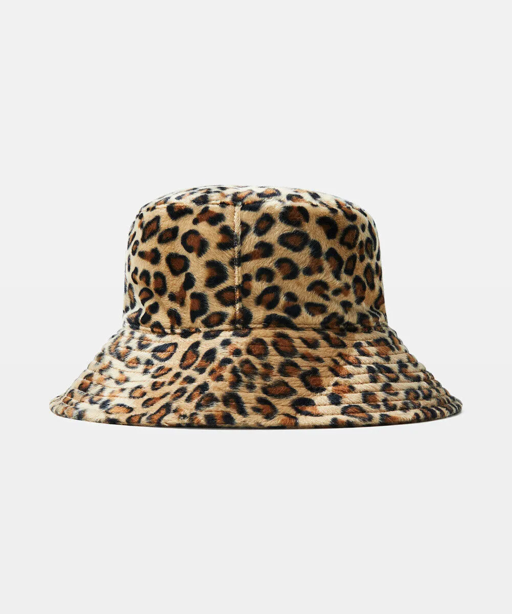 Insight Fuzzy Animal Bucket Hat Leopard