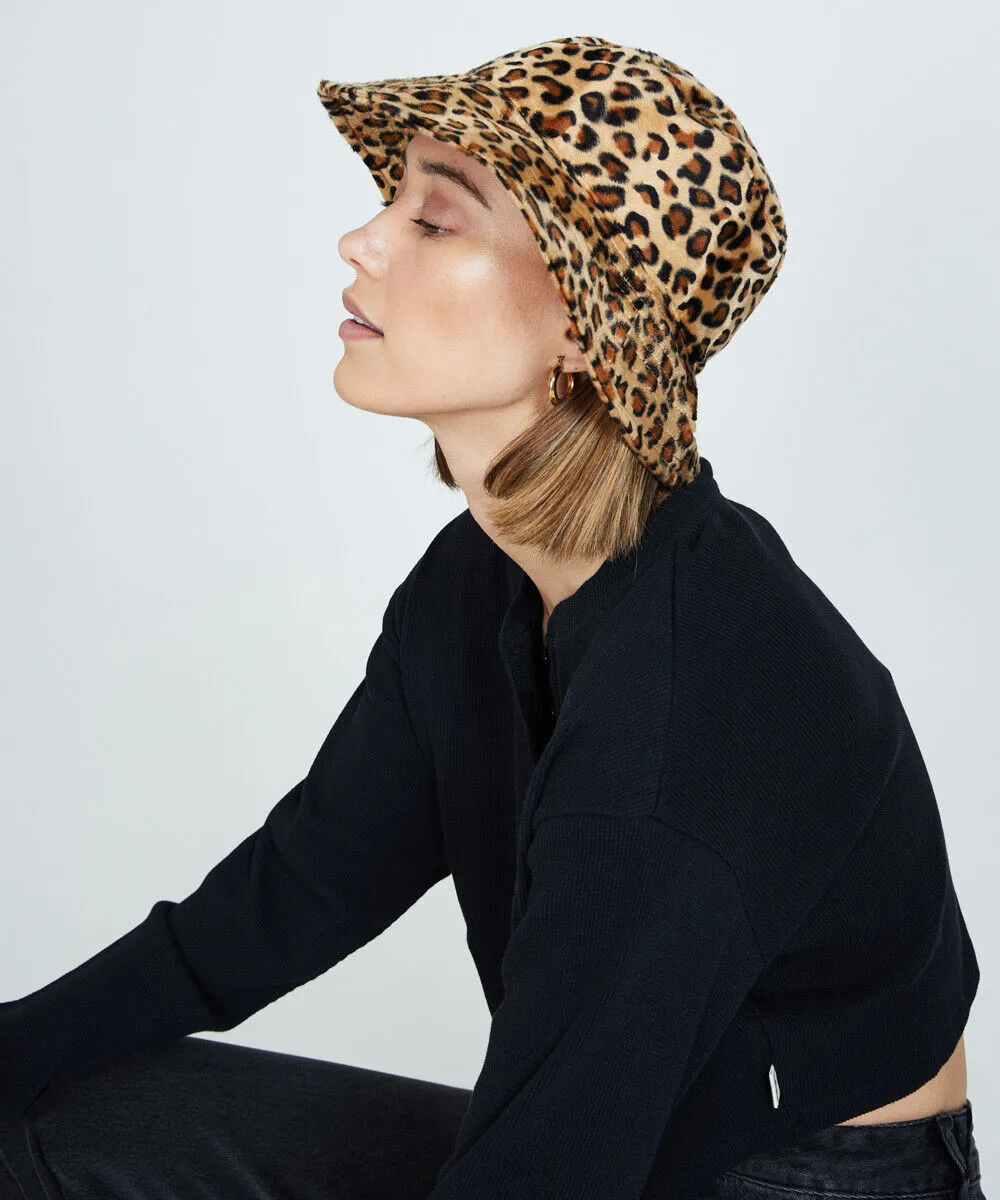 Insight Fuzzy Animal Bucket Hat Leopard