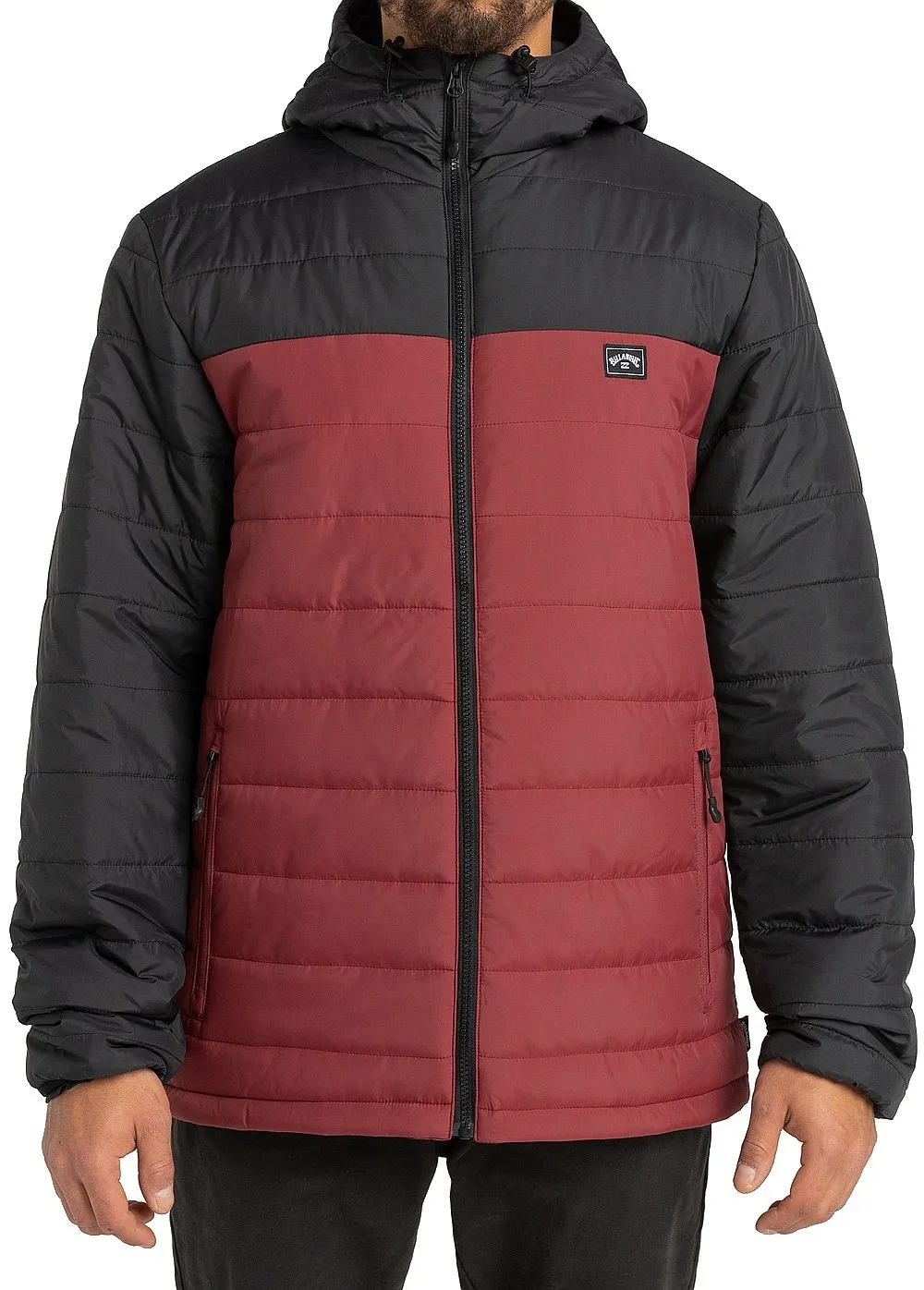 jacket Billabong Surf Check Puffer - Oxblood - men´s