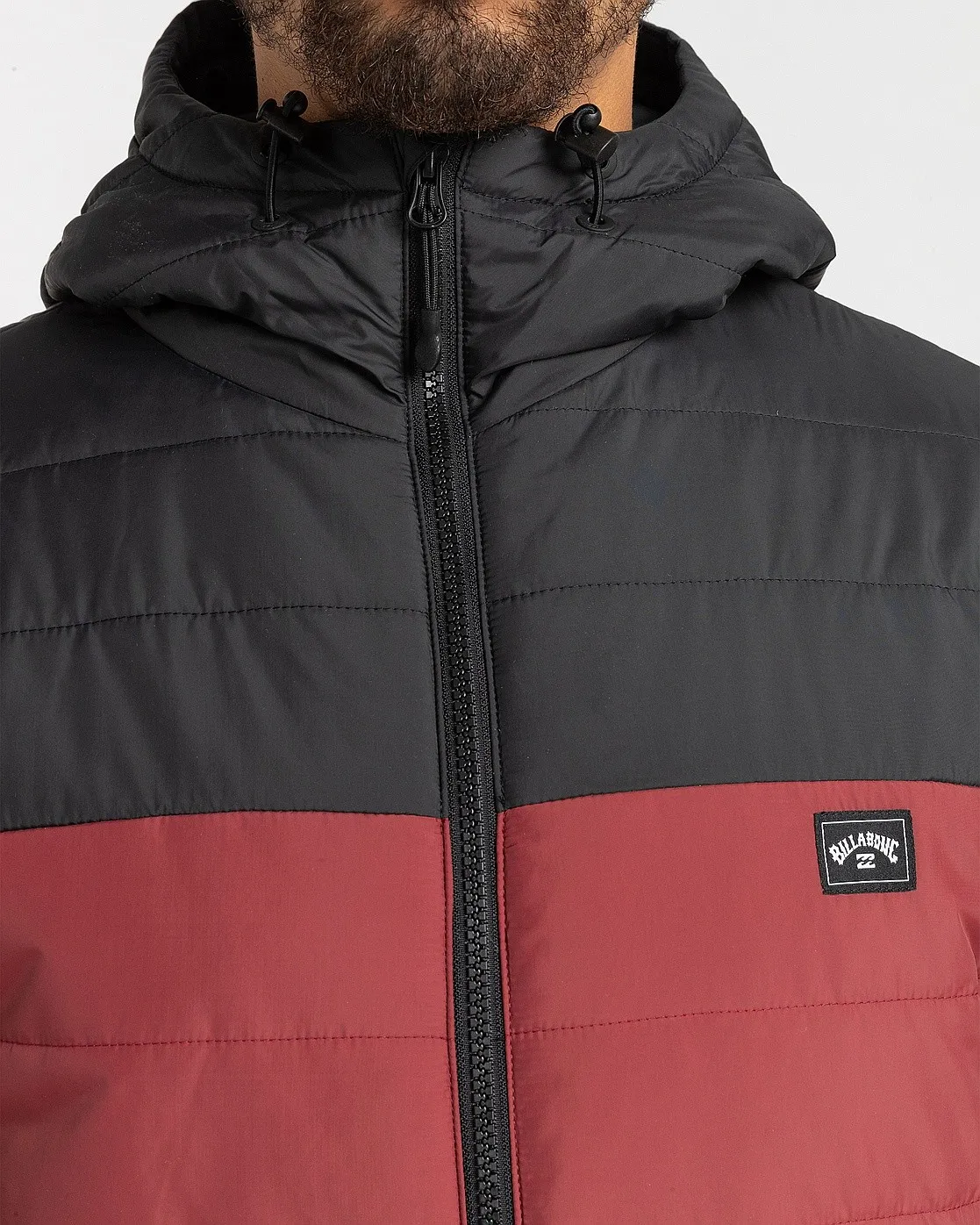 jacket Billabong Surf Check Puffer - Oxblood - men´s