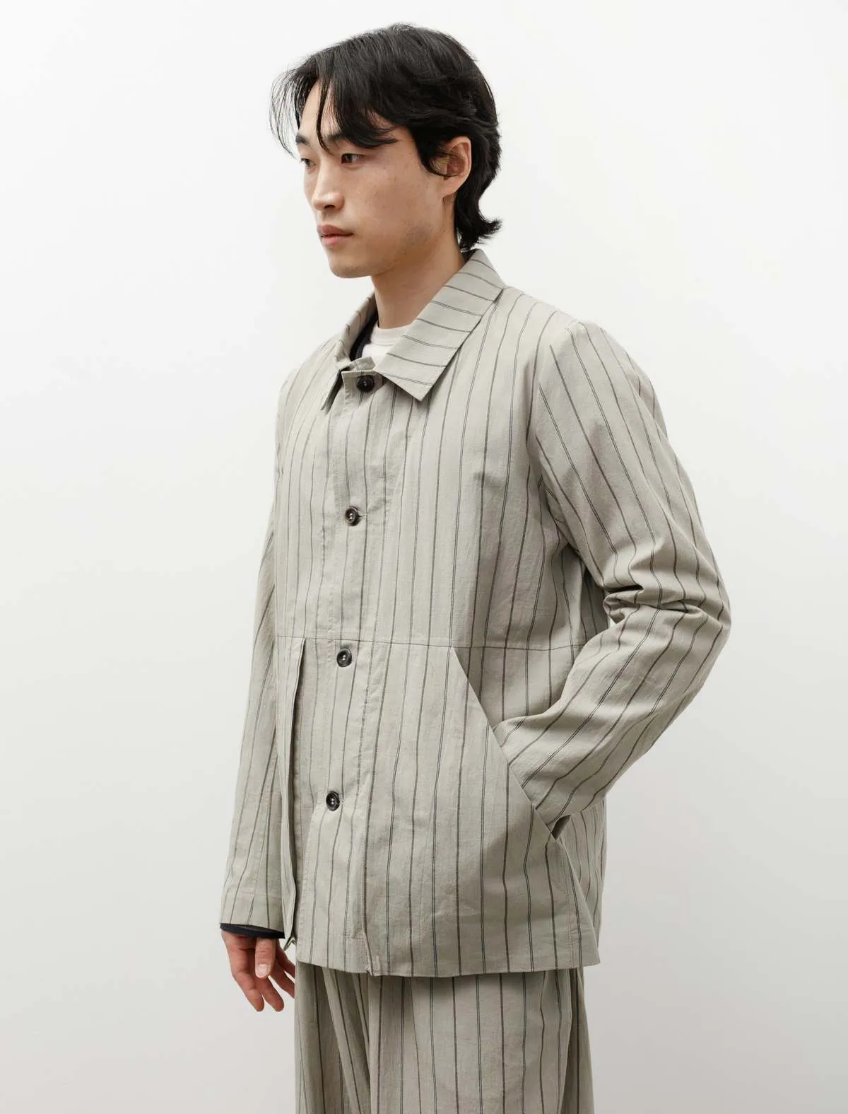 Jacket - Striped Chalk