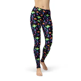 Jean Rainbow Halloween Leggings