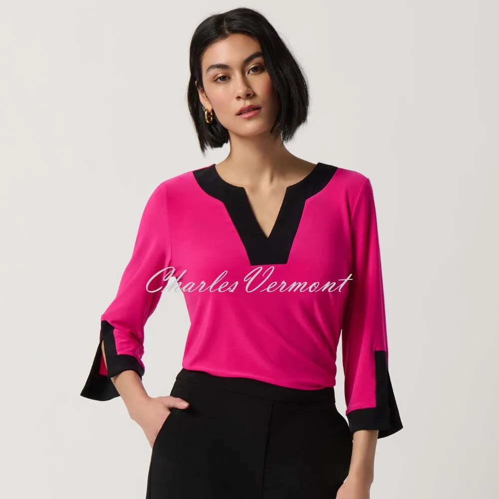 Joseph Ribkoff Colour-Block Notch Neckline Top - Style 234083