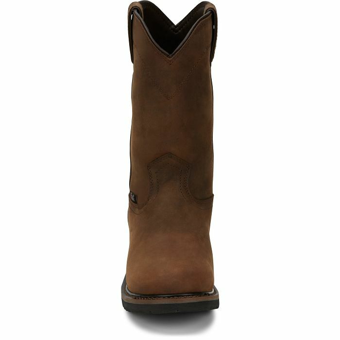 Justin Men's Drywall 10-In Waterproof Western Boot in Whiskey