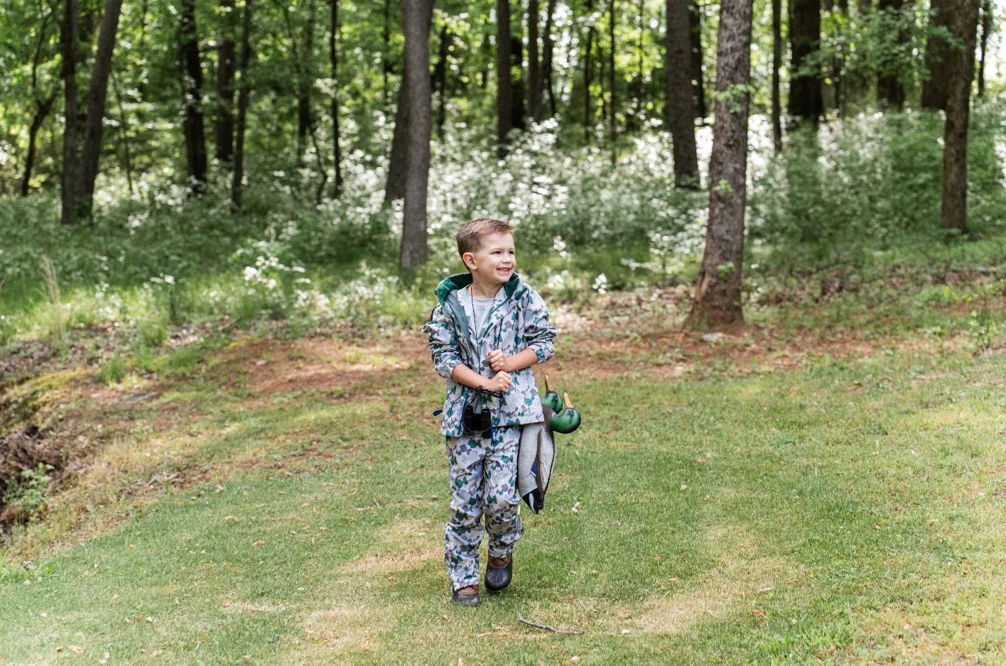 Kids Rainmaker Fishing Pant in Traditional PRODOH Camo