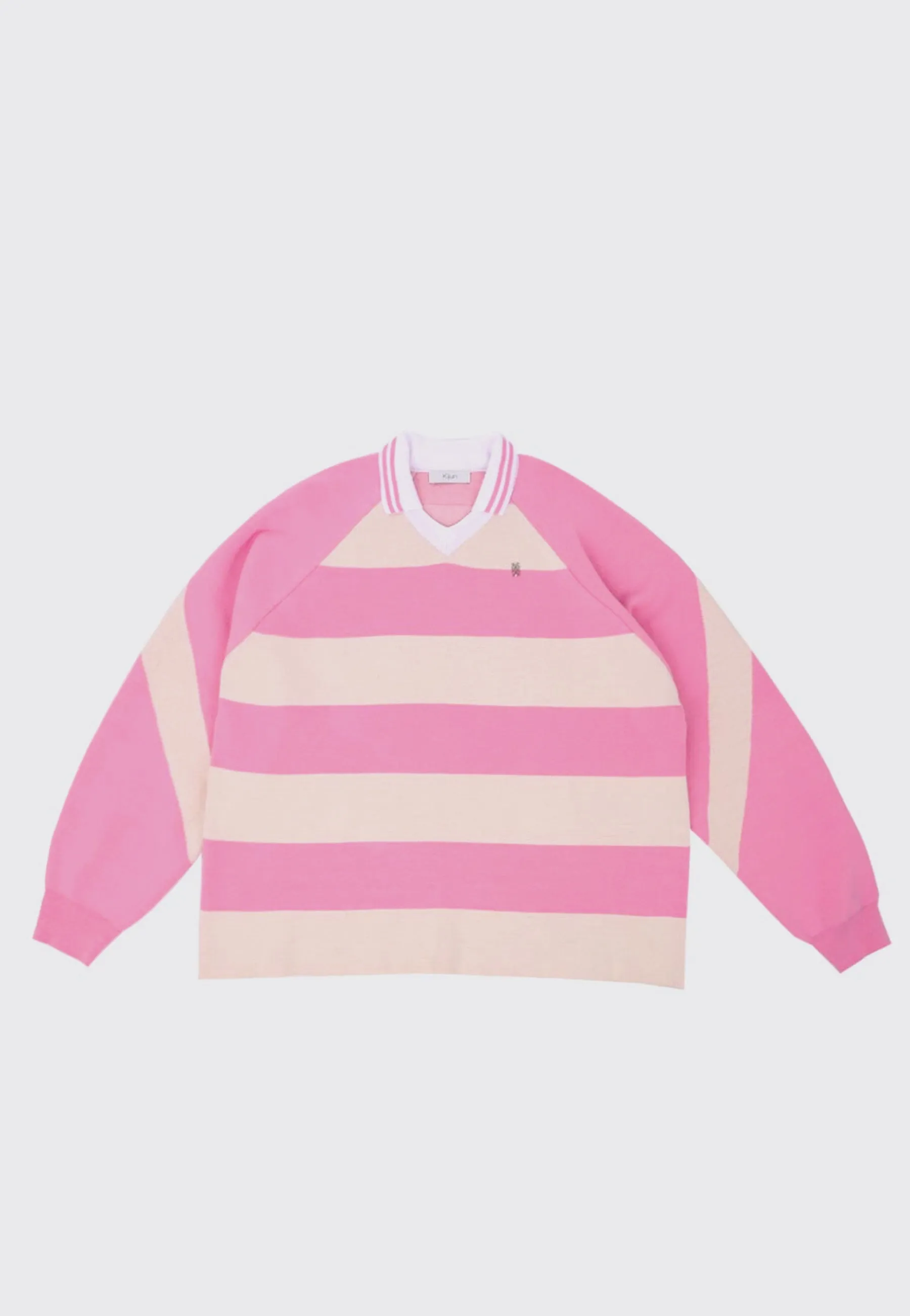 Knit Rugby Top - Pink