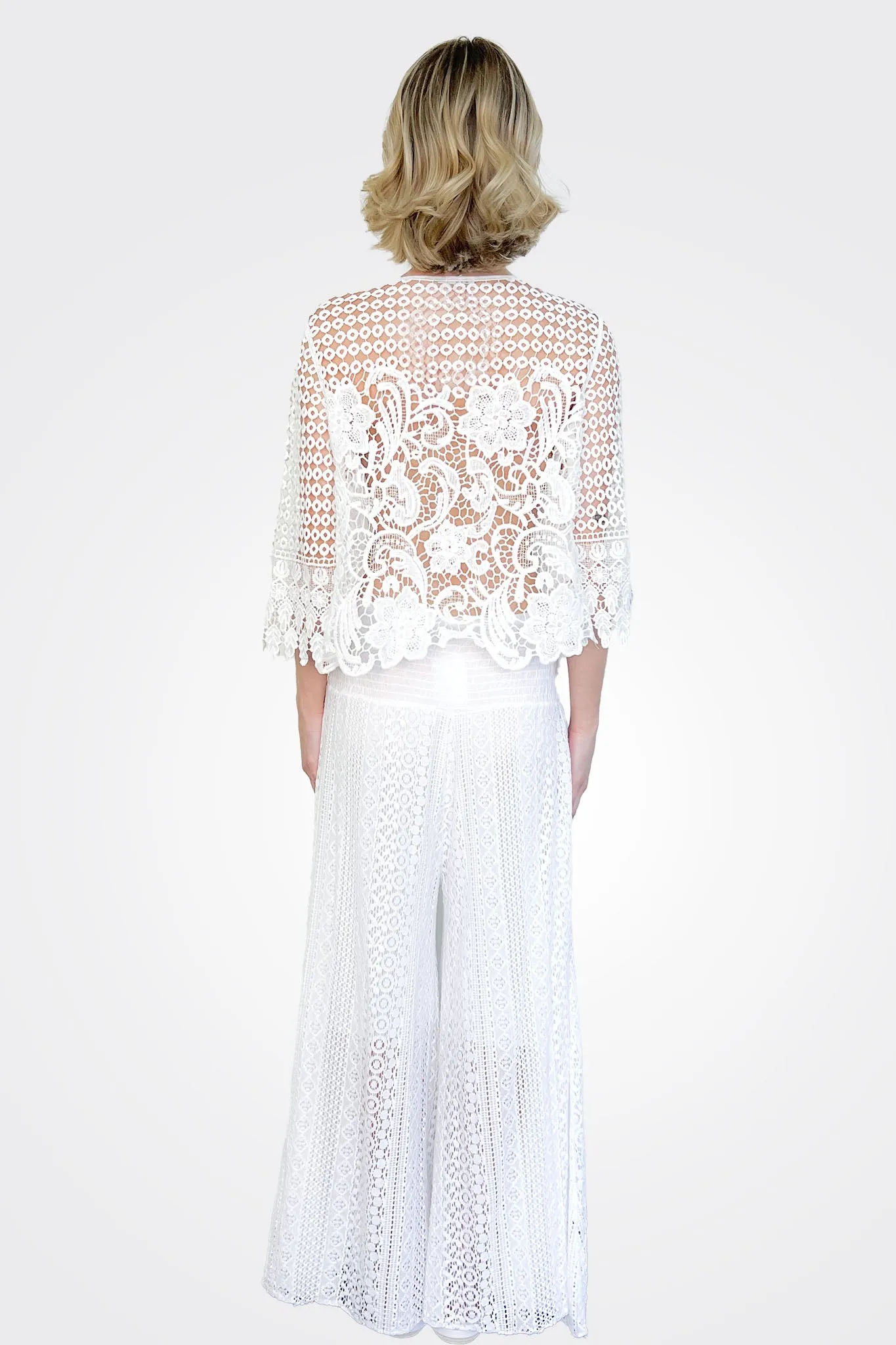 Lace Pant - White