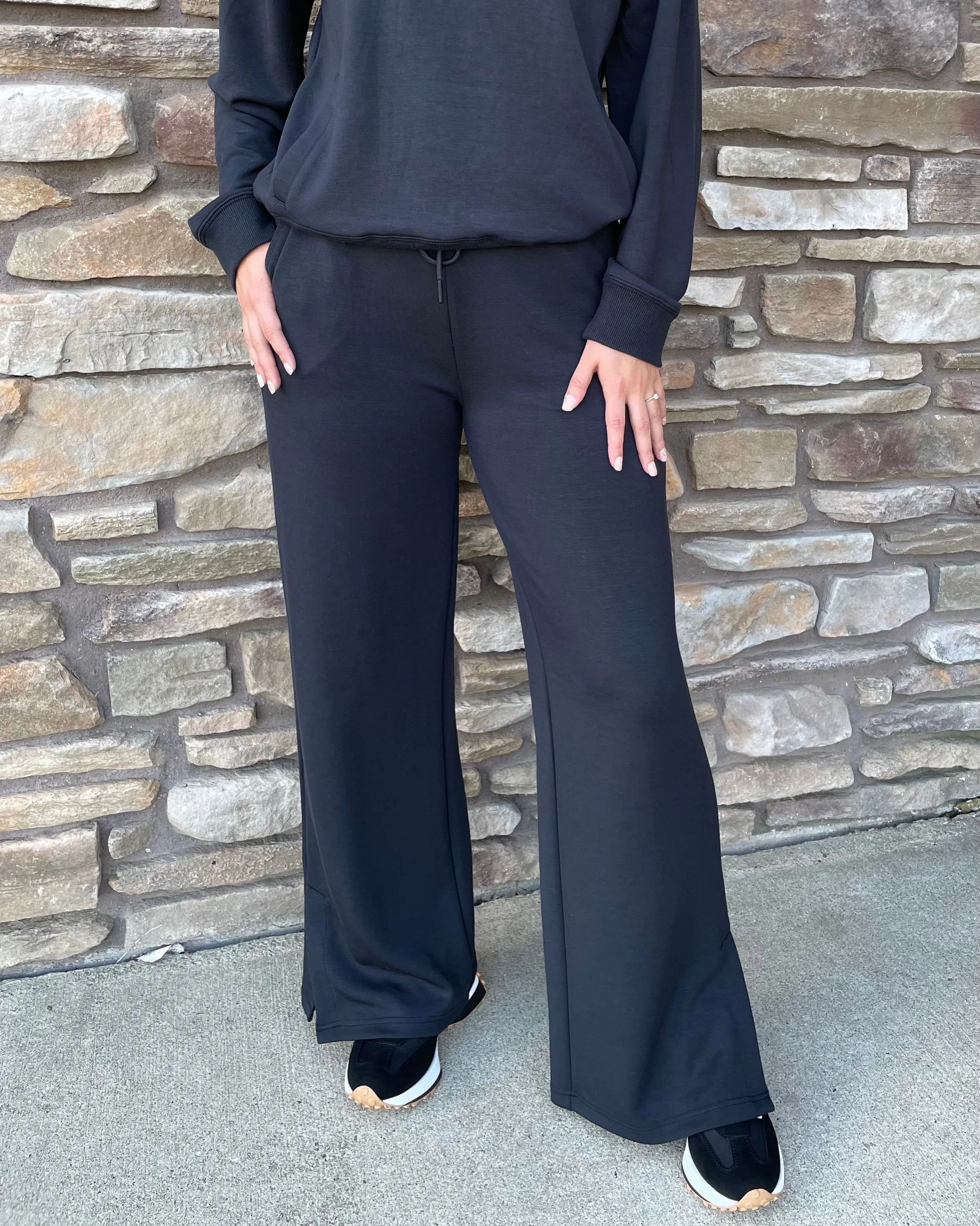 Layne Pant | Black | Tie Waist