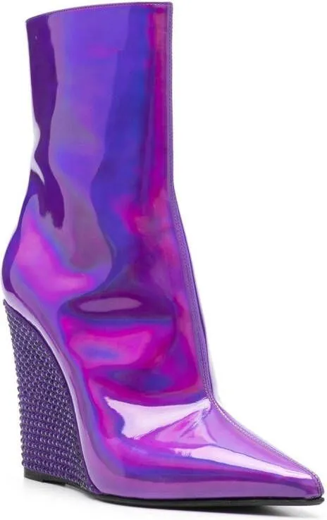 Le Silla Kira 110 mm ankle boot Purple